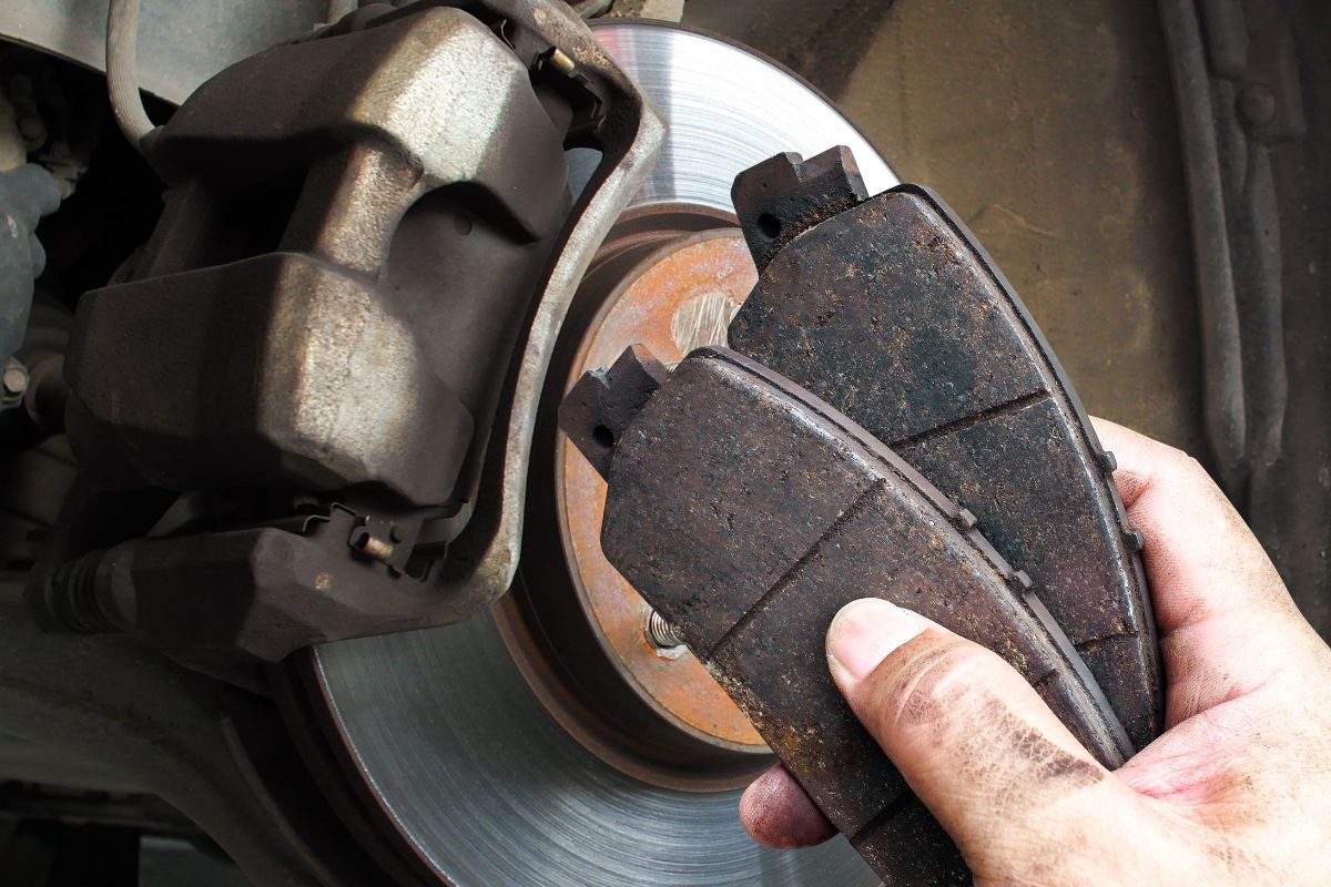 Brake pad inspection at ZPro Automotive Rowville workshop